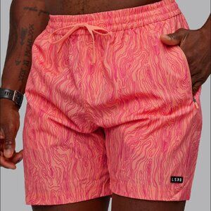 NWT LSKD Men’s Rep 7” Performance Shorts Topographic Peach – XL